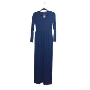 Kabayare NWT Navy Blue Long Sleeve Formal Maxi Dress Medium Women’s